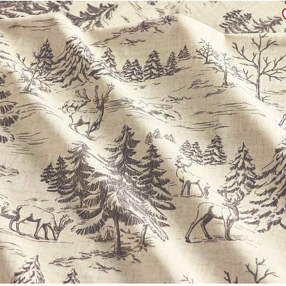 🌲🦌Pottery Barn🦌🌲Rustic Forest Queen Sheet Set